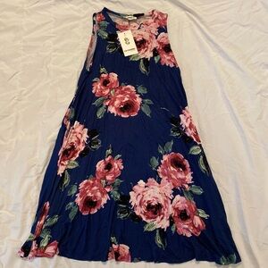 Boutique Chic Navy Floral Dress